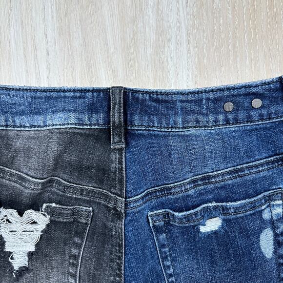 Cabi Park Colorblock Distressed Raw Hem Park Short Shorts Style #5987 Size 2 - Picture 14 of 14